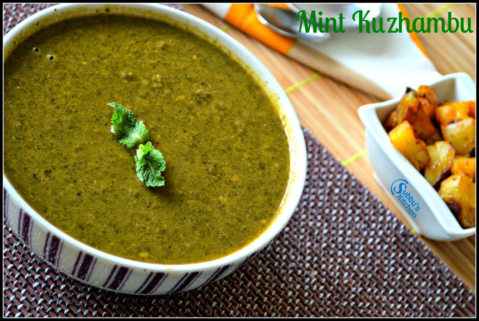 Pudhina Kuzhambu | Mint Kuzhambu Pudhina Kuzhambu | Mint Kuzhambu