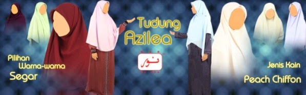 tudung labuh azilea cantik 