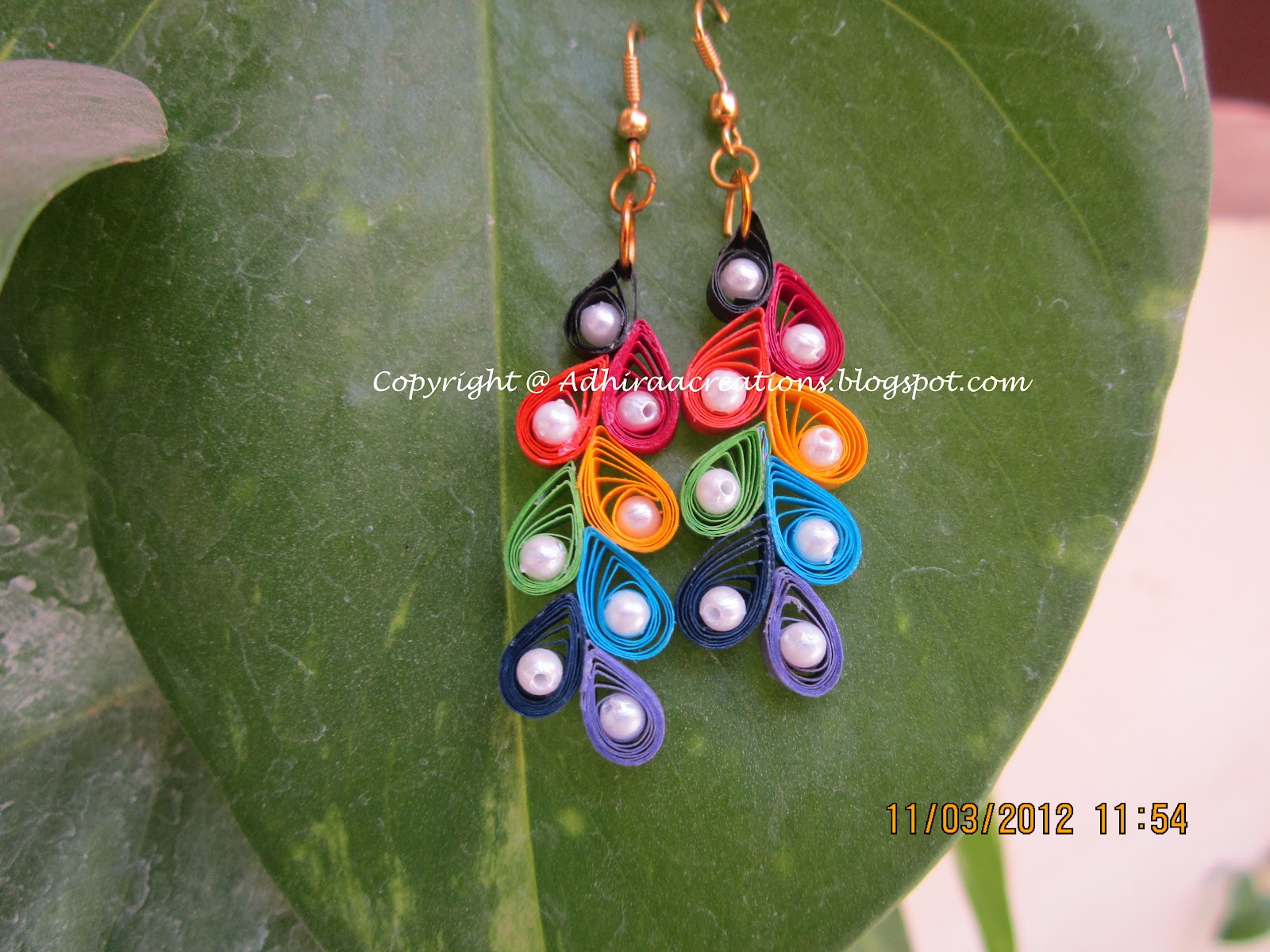 Adhiraacreations Quilling Earring Designs