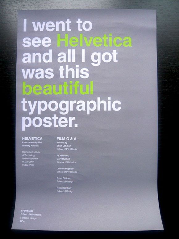 25 Helvetica Poster Design for Inspiration