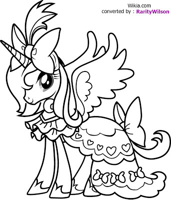 My Little Pony Princess Coloring Pages