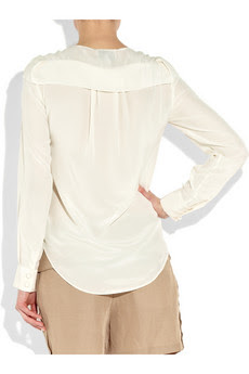Silk Chiffon Blouse with a Feminine Sash Collar Silk Chiffon Blouse with a Feminine Sash Collar