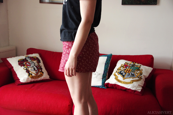 aliciasivert, alicia sivertsson, alicia sivert, shorts, monthly makers, juni, mönster, sy, sömnad, diy, who the fuck is mick jagger t-shirt