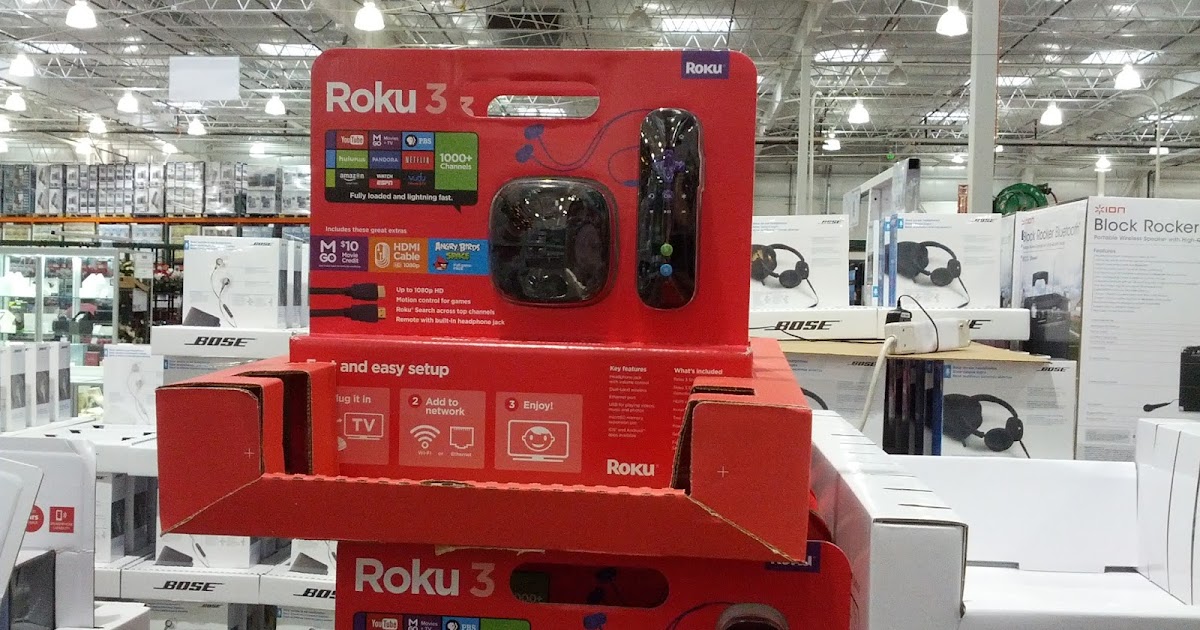 Roku 3 Streaming Player with Remote Costco Weekender