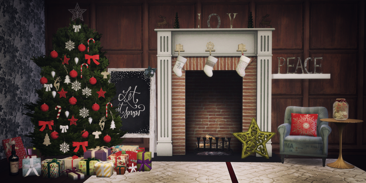 Sims 4 CC's The Best TS2 Cassandre Decorate The Tree Christmas Decor