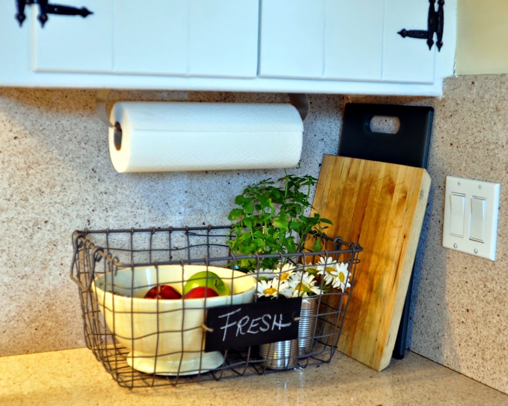 wire baskets in the kitchen Life on Lemon Lane