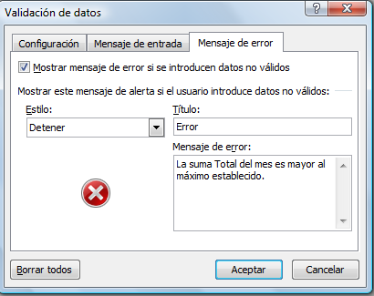 Excel Validación Excel Validación
