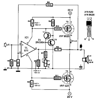 Mosfet Audio Amplifier 20W