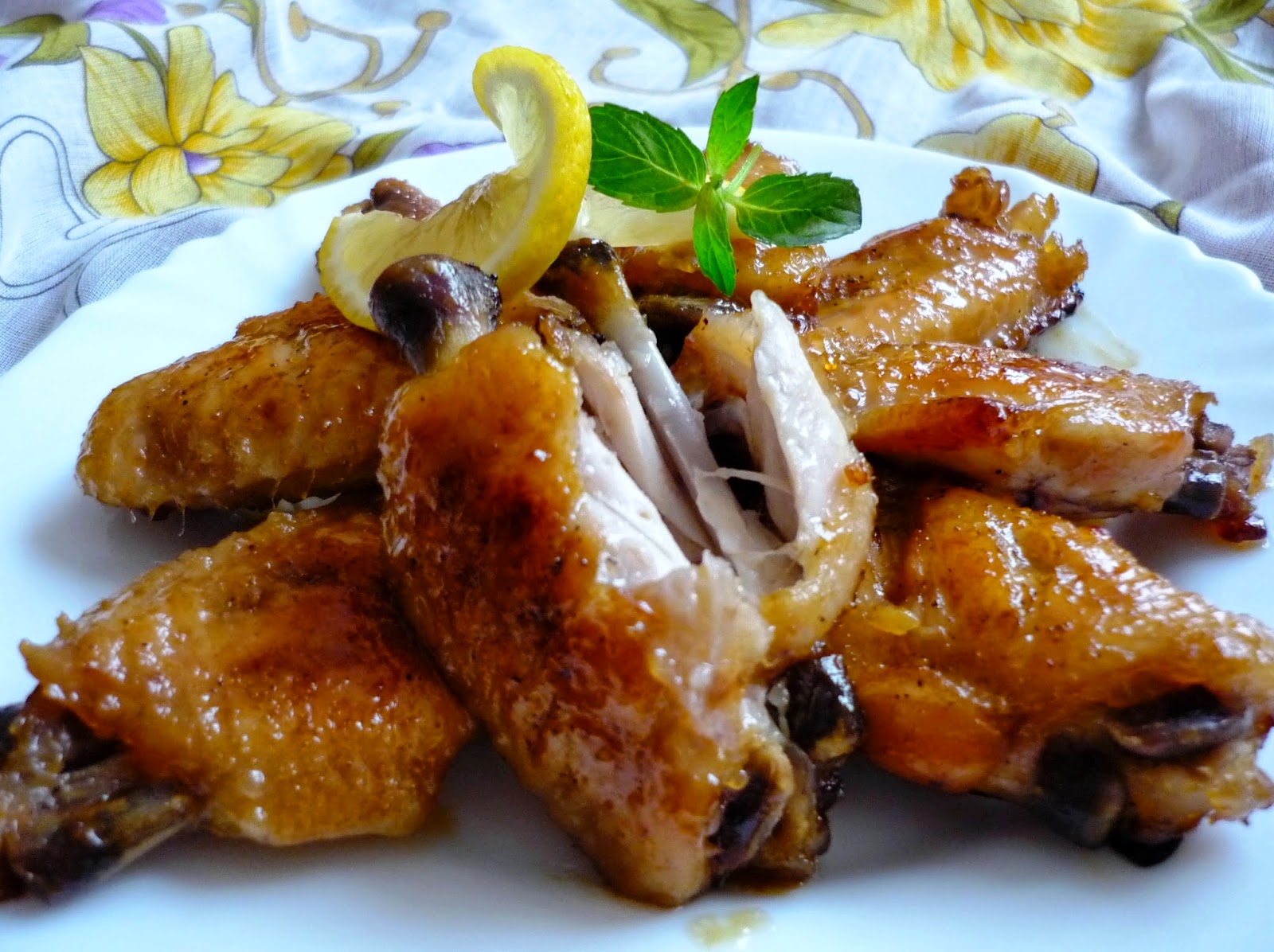 Citra's Home Diary Lemon Honey Chicken Wings