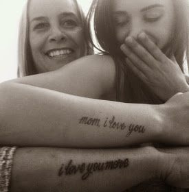 ♥ ♫ ♥ Cute mother-daughter tattoos. Or for anyone who loves one another. ♥ ♫ ♥