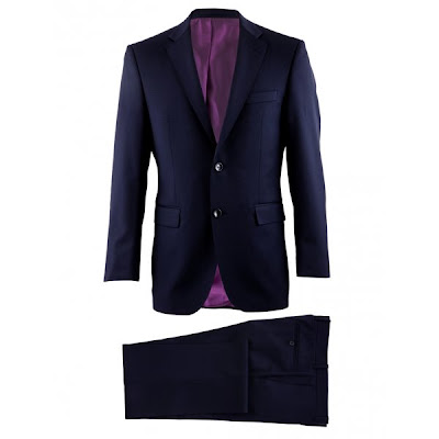 Louis Copeland Tailored Fit Suit in Navy