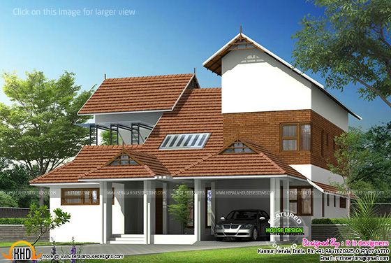 Sloping roof home Sloping roof home
