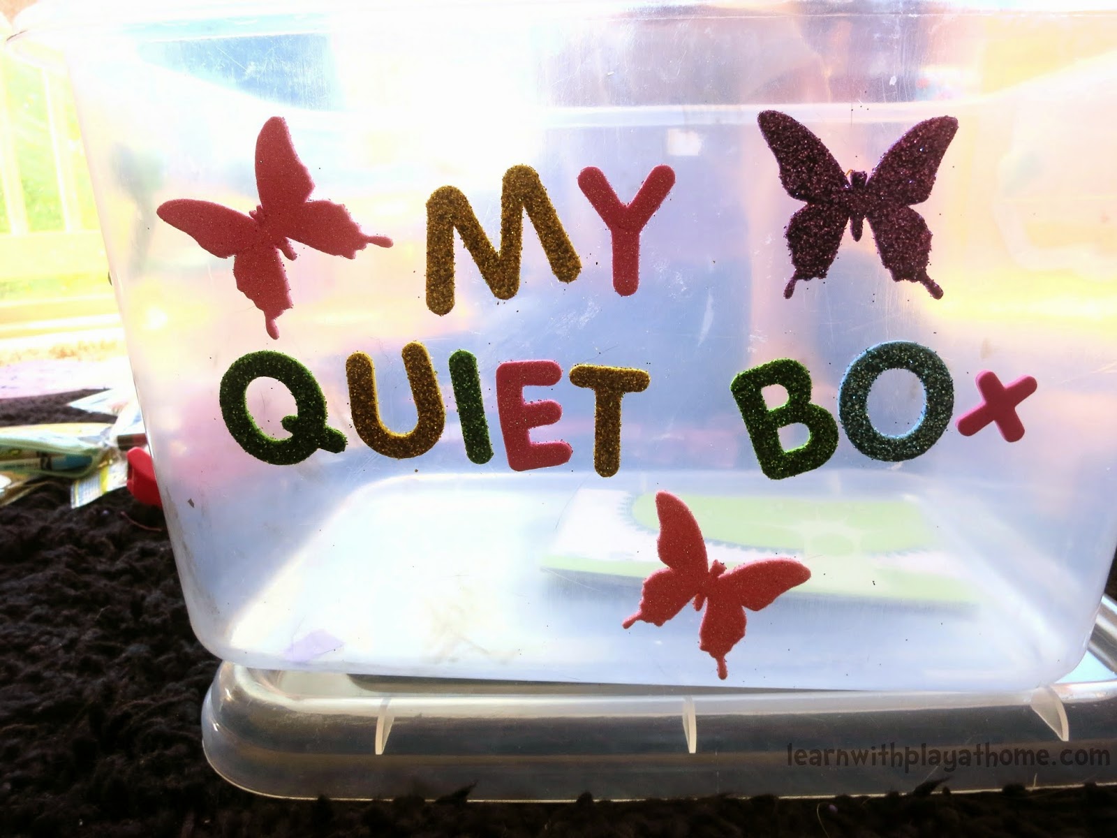 Learn with Play at Home Quiet Box. Independent Activities for Kids.