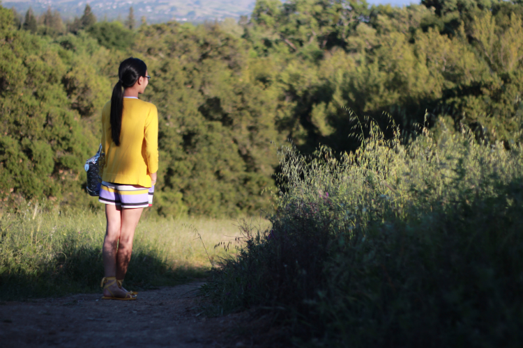 kensie striped shorts candy graphic tee nature stroll cardigan