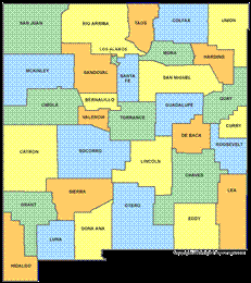 Counties of New Mexico (click for large)
