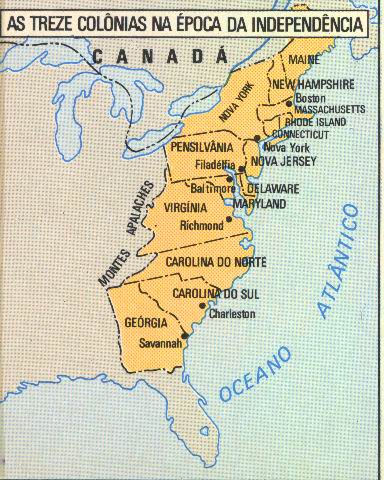 1. O panorama colonial norteamericano no século XVIII 