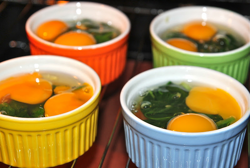 Extra Virgin Chef Baked Sunny Eggs in Ramekin