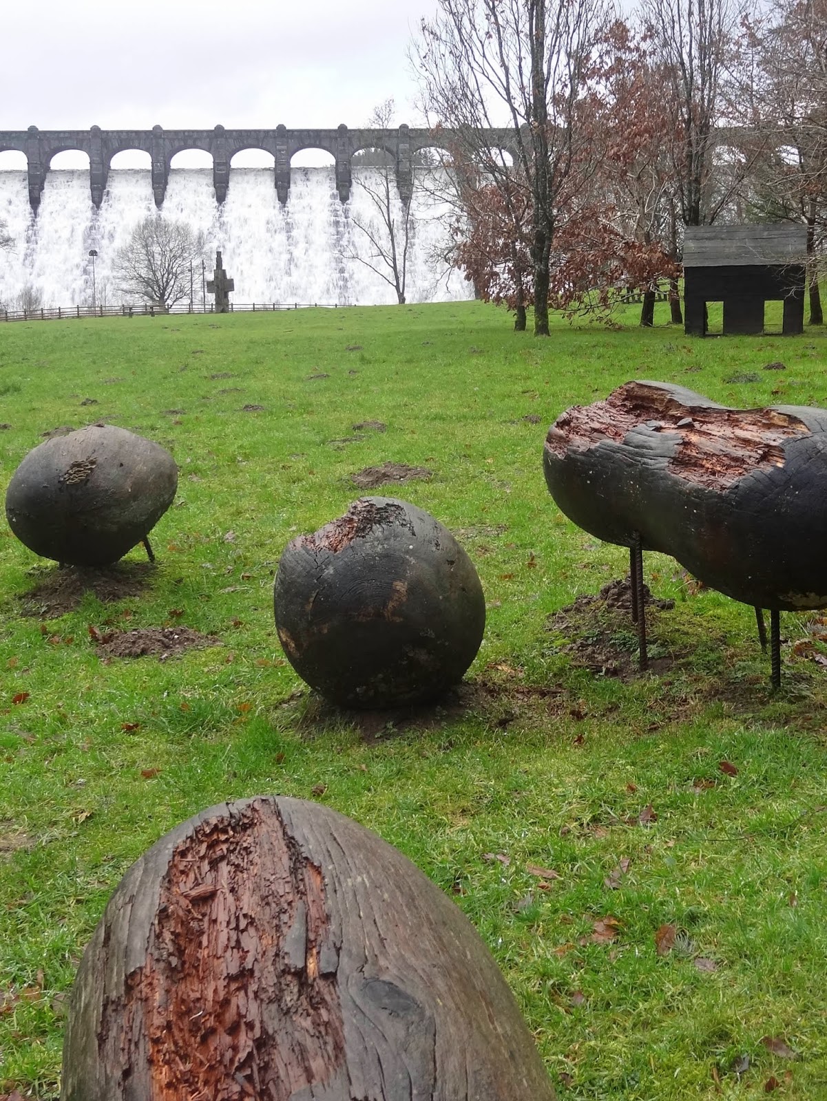 Dee at the Carlton The sculpture park at Lake Vyrnwy, Wales