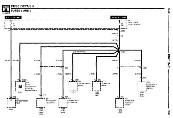 repair-manuals: BMW 318ti 1995 Electrical Repair 1995 bmw 318i window wiring 