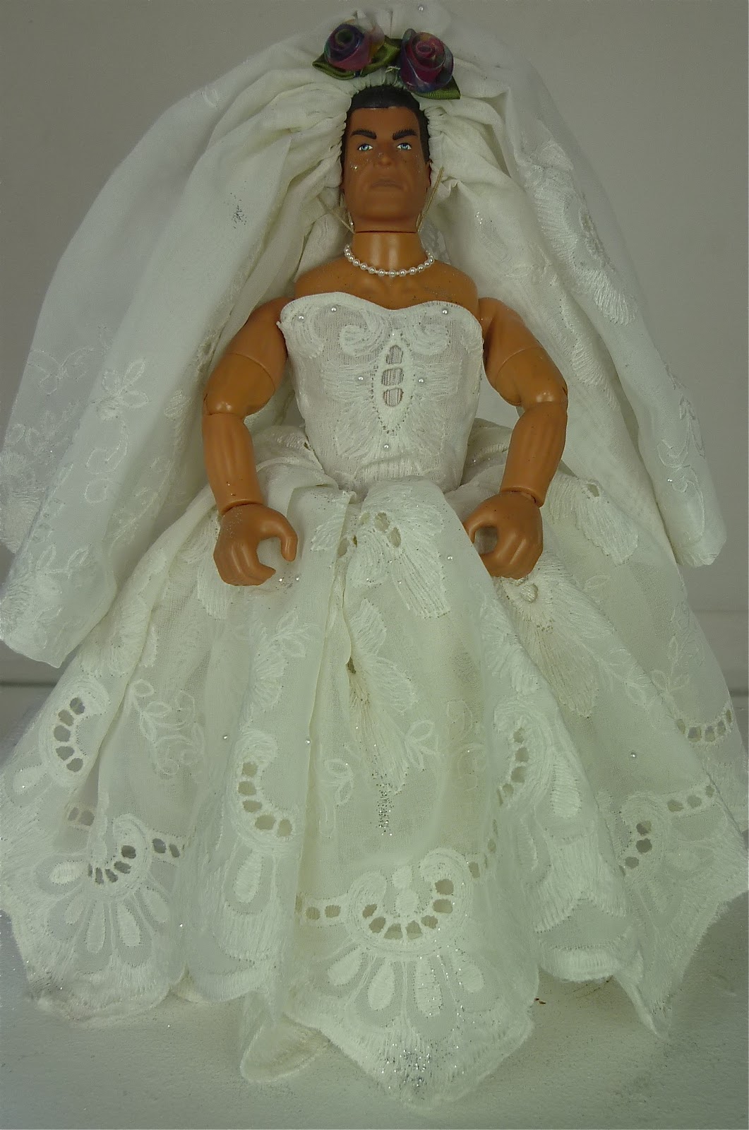 Nan's Wedding Toilet Roll Dolls