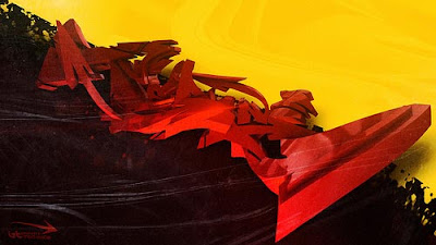 Cool Galaxy 3D Graffiti Wallpaper 