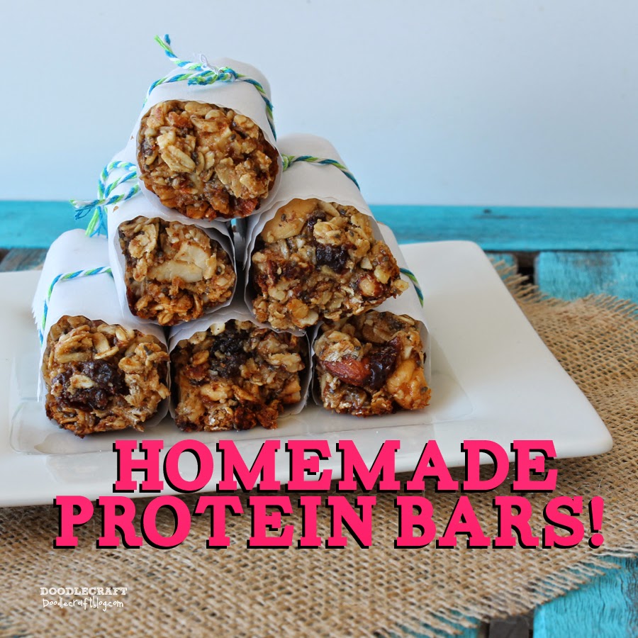 Doodlecraft Nuts, Fruit and Protein Granola Bars!