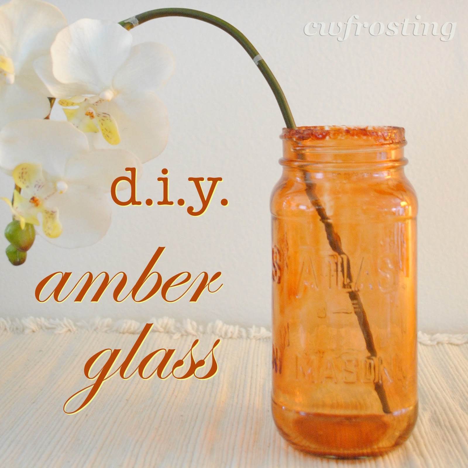DIY amber glass Mod Podge Rocks