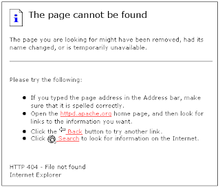 Default 404 Error Page