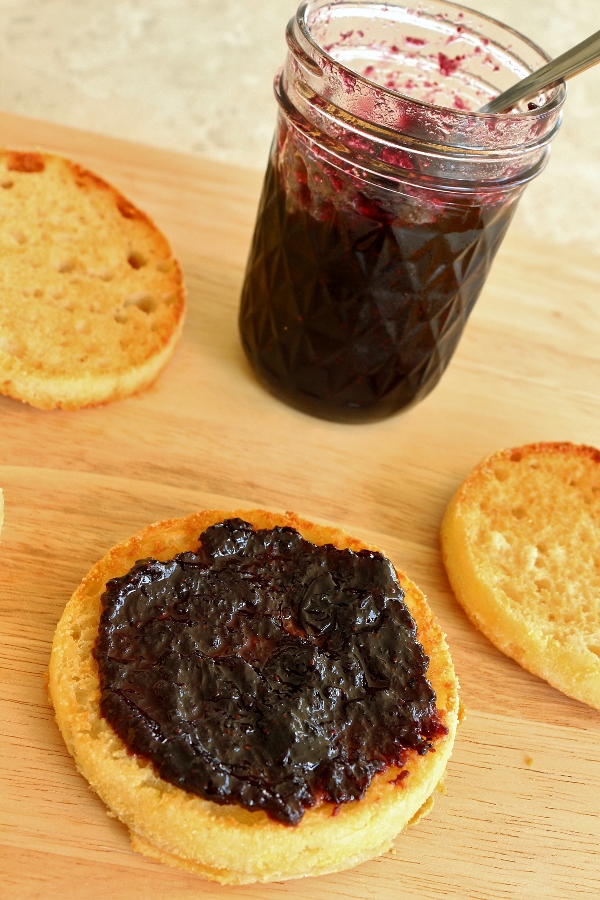Mission Food English Muffins & Blueberry Jam