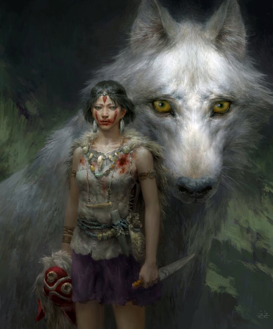 As incríveis e sombrias ilustrações de fantasia e mitologia de Tianhua Xu Tianhua Xu deviantart artstation ilustrações sombrias fantasia mitologias estilo chinês