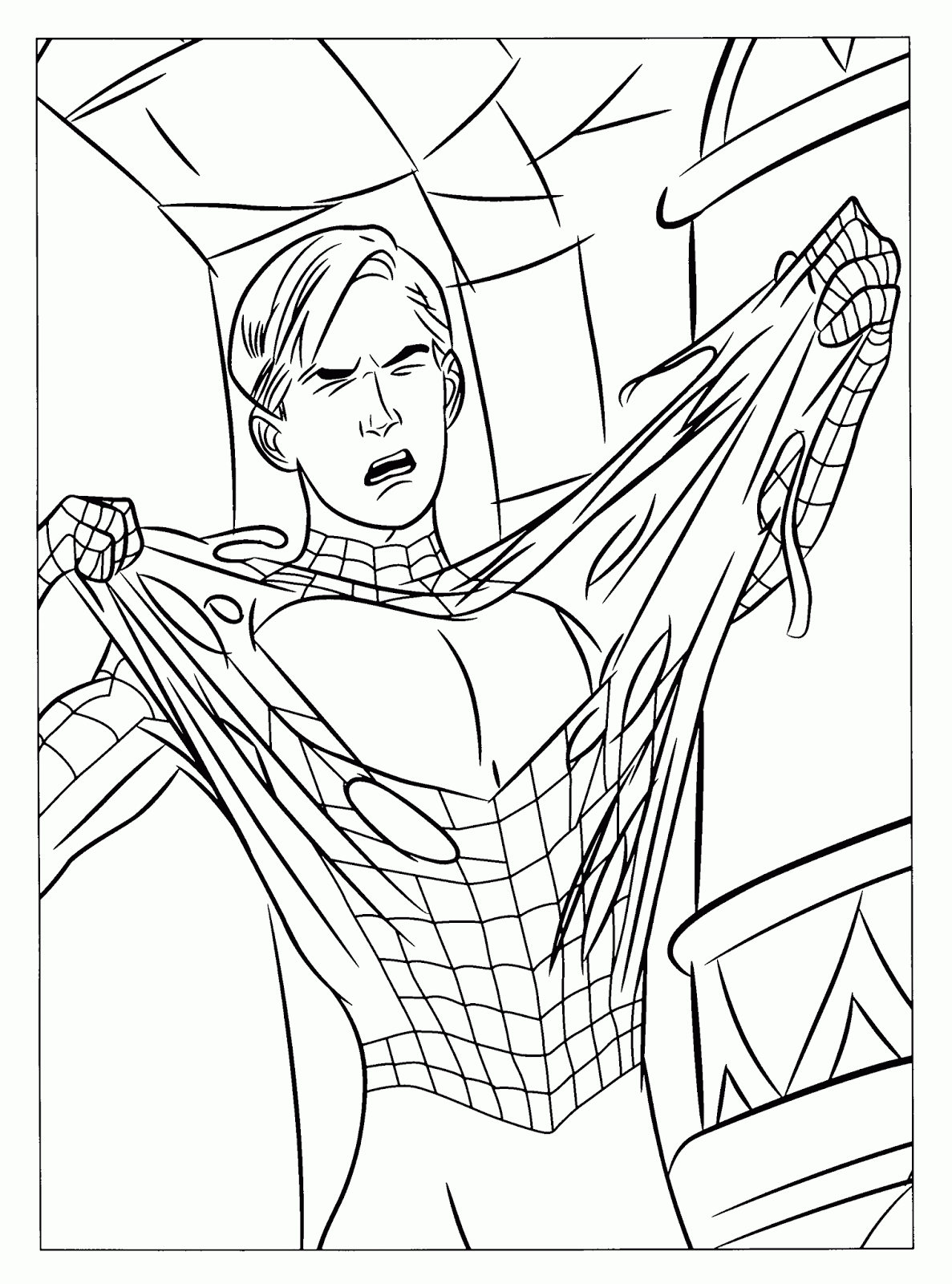 Coloring Pages: Spiderman Free Printable Coloring Pages