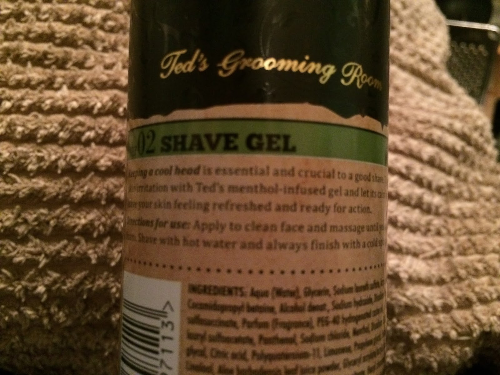 Ted's Grooming Room - Step 02 Shave Gel