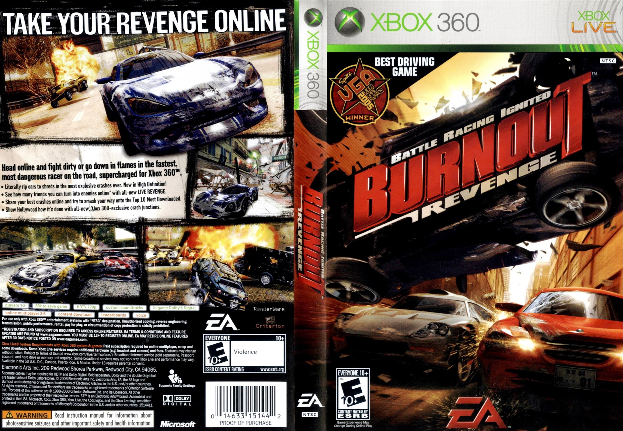 Xbox 360 Burnout Revenge NTSC Crash Crispy Fried Truck [Dollars