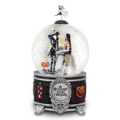 disney snowglobes collectors guide sally and jack disney nightmare before christmas snow globes