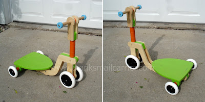 wooden scooter