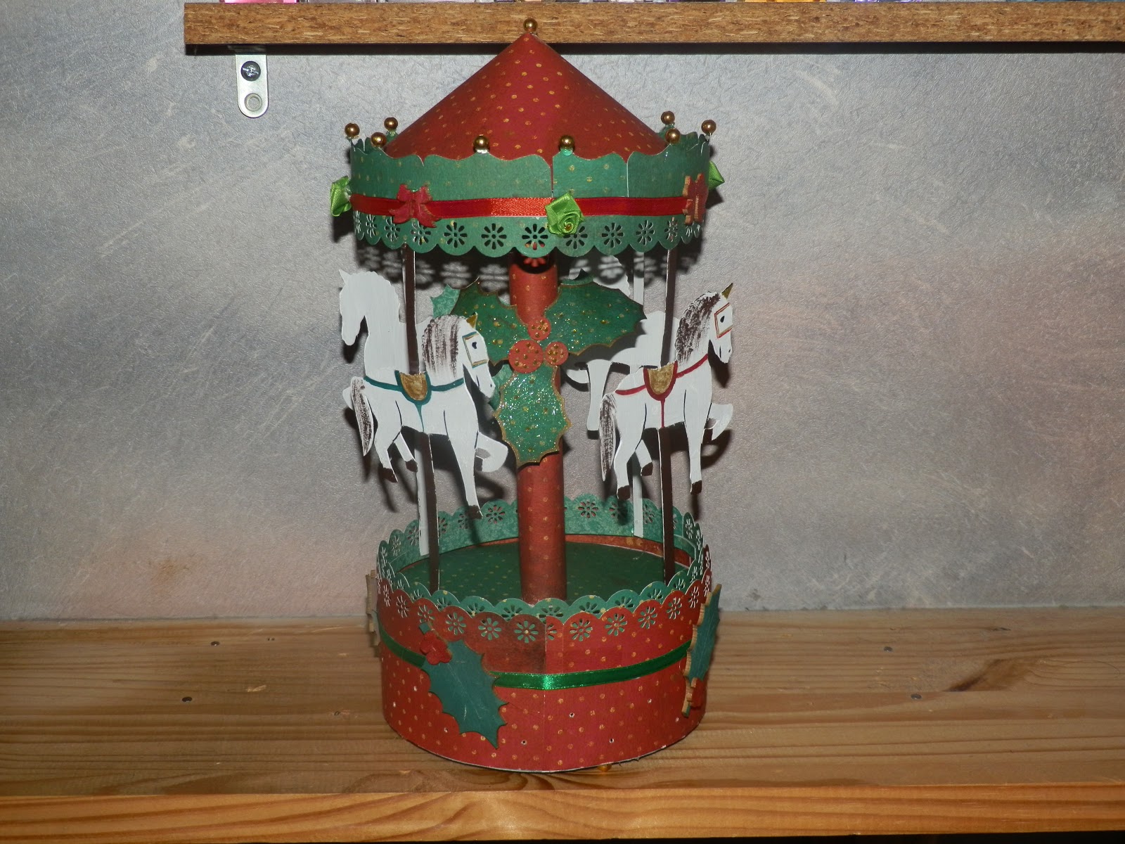 Le scrap de Claudine Carrousel de noël