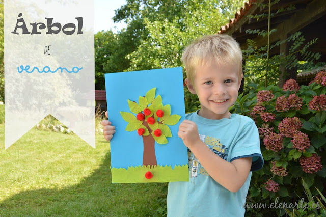 Manualidades niños: Árbol de verano