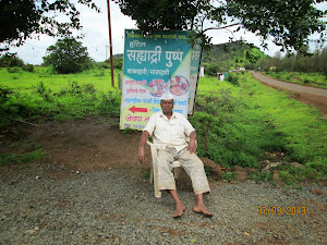 Local Shri Ananth.Ahire  who owns a small shop adjacent to "Sahyadri Pushp " hotel