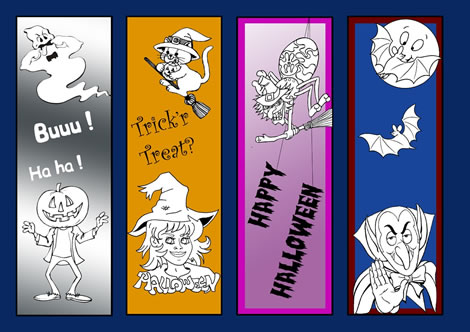 From The Heart Up.: FREE Halloween Bookmarks