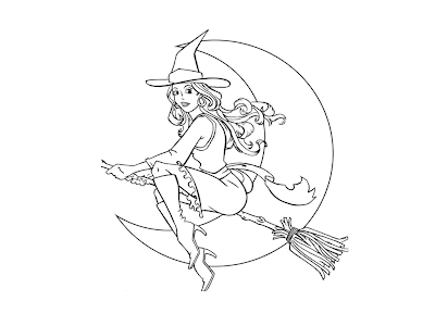 Halloween Fairy Coloring Pages