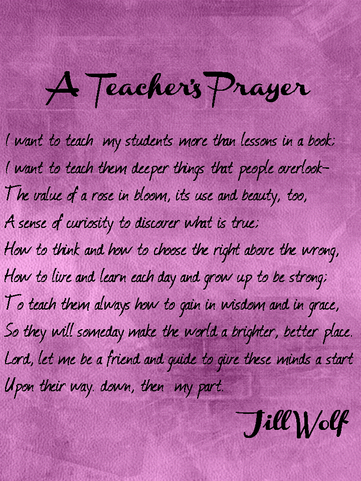 Enjoy Teaching English A Teacher's Prayer