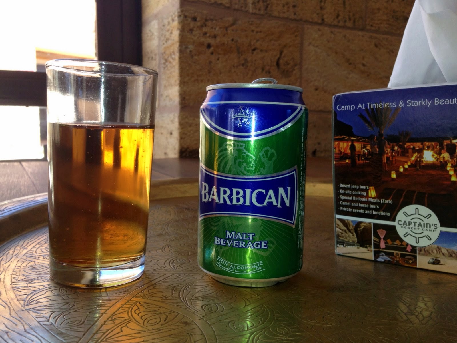 In the wilderness, nonalcoholic beer made in Saudi Arabia The Good