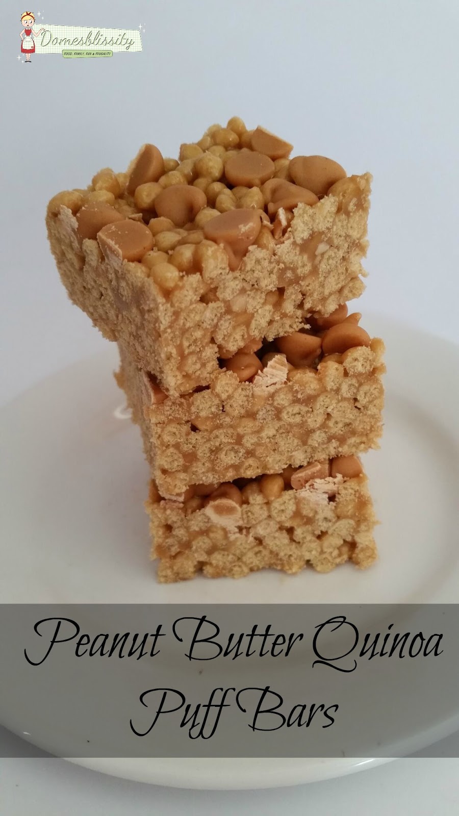 Peanut Butter Quinoa Puff Bars Domesblissity
