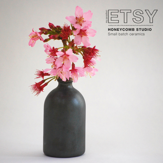 Handmade porcelain apothecary bottles by Honeycomb Studio on Etsy #porcelain #handmade