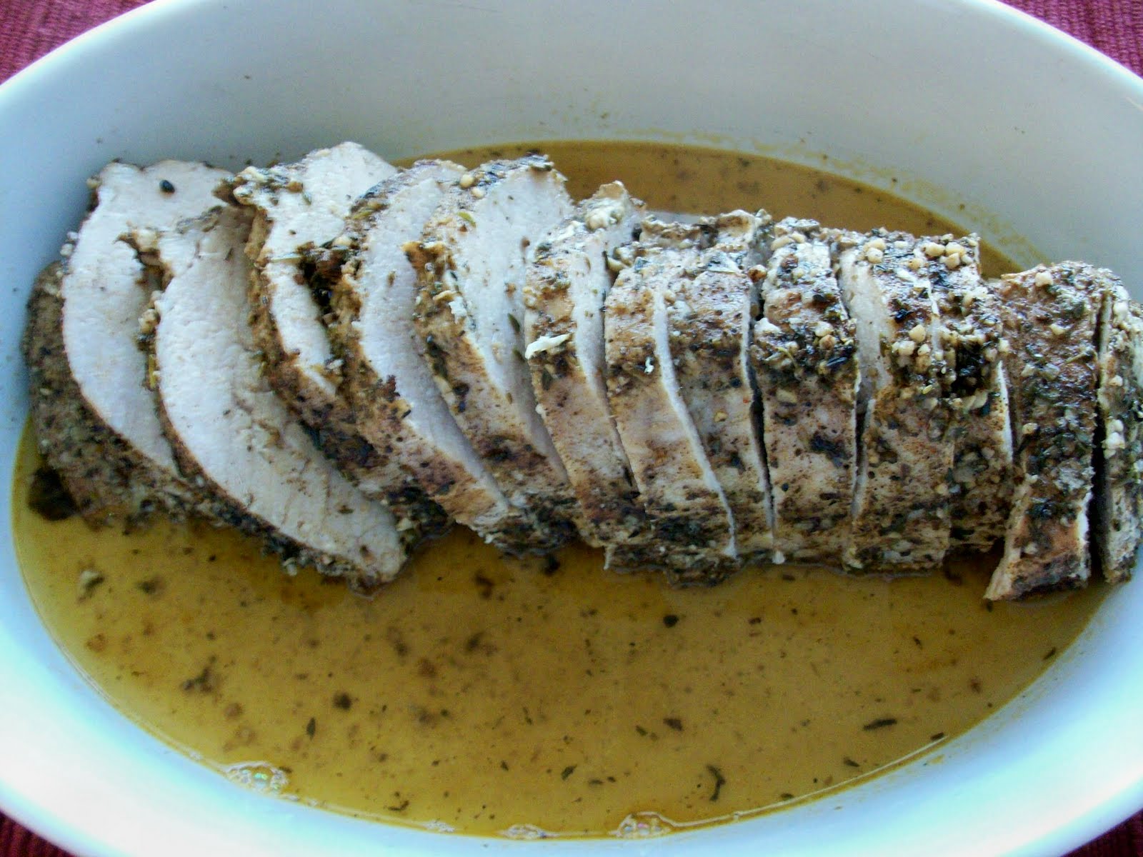 Martha's Recipe Pork Tenderloin Au Jus