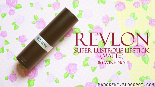 Revlon Super Lustrous Lipstick Matte 010 Wine Not