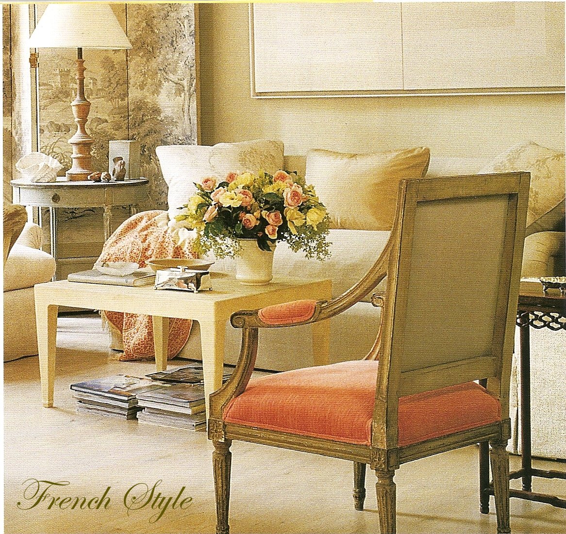 BOXWOOD TERRACE French Inspired Living Room