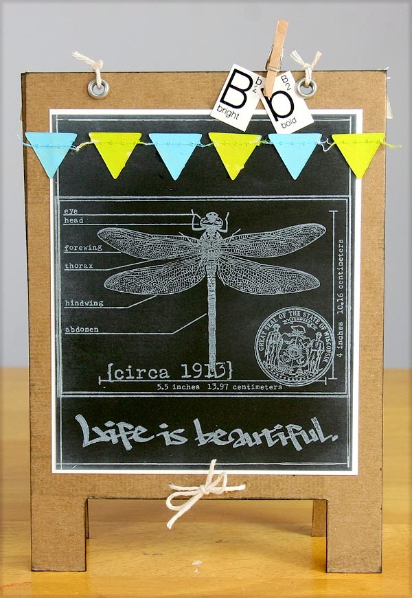 Kay's Keepsakes Graffiti Chalkboard Easel