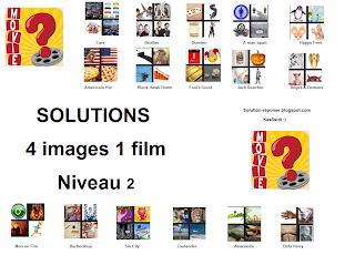 Solution 4 images 1 film niveau 2