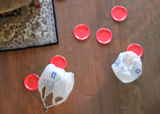 how to make your own parachute soldiers with plastic grocery bags